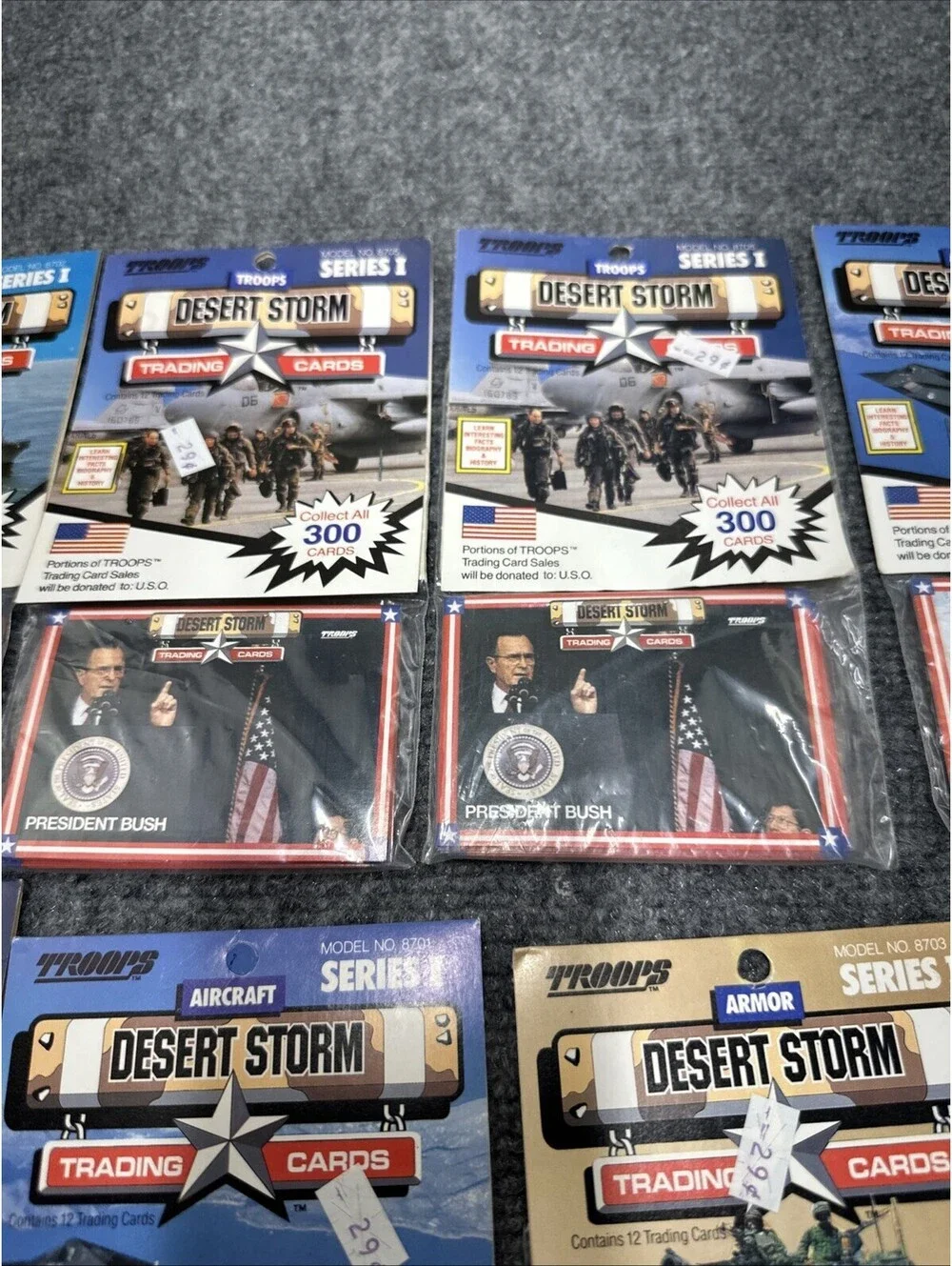 1991 Spectra Star Troops Desert Storm Trading Cards Rack PackS Series 1 10 Pks